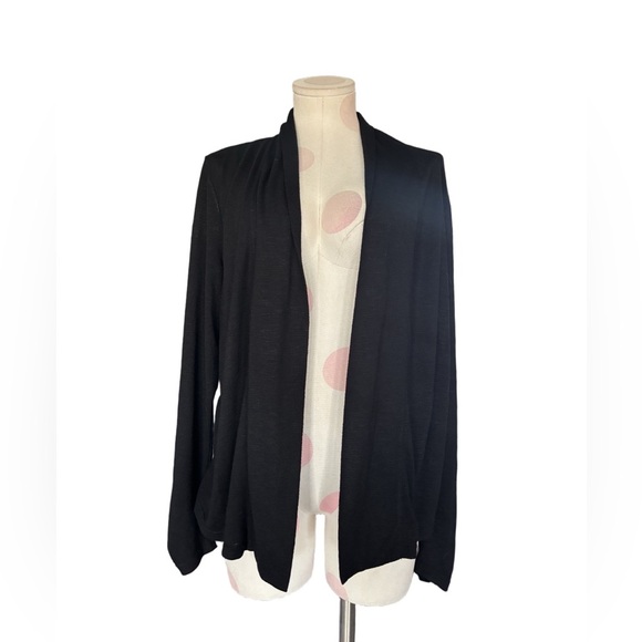 Calvin Klein Sweaters - Minimalist Classic Layering – Calvin Klein Black Open Front Cardigan – XL